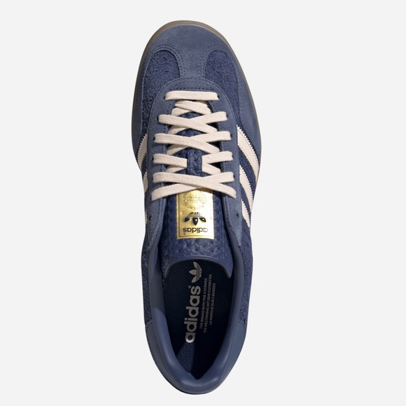 💙 ADIDAS GAZELLE INDOOR DARK BLUE ORANGE 💙 - Picture 3 of 4